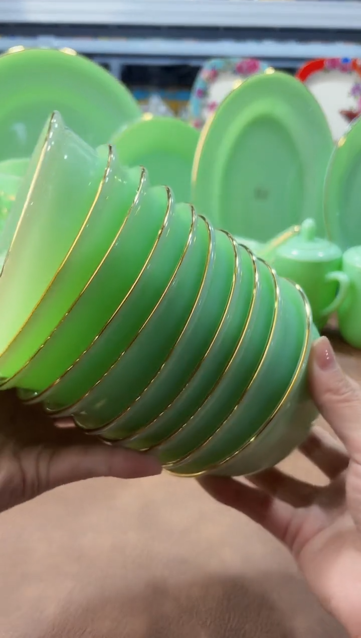 玉瓷4.5英寸饭碗10个景德镇陶瓷