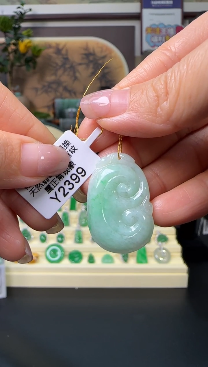 颈饰未镶嵌翡翠Y2399   如意