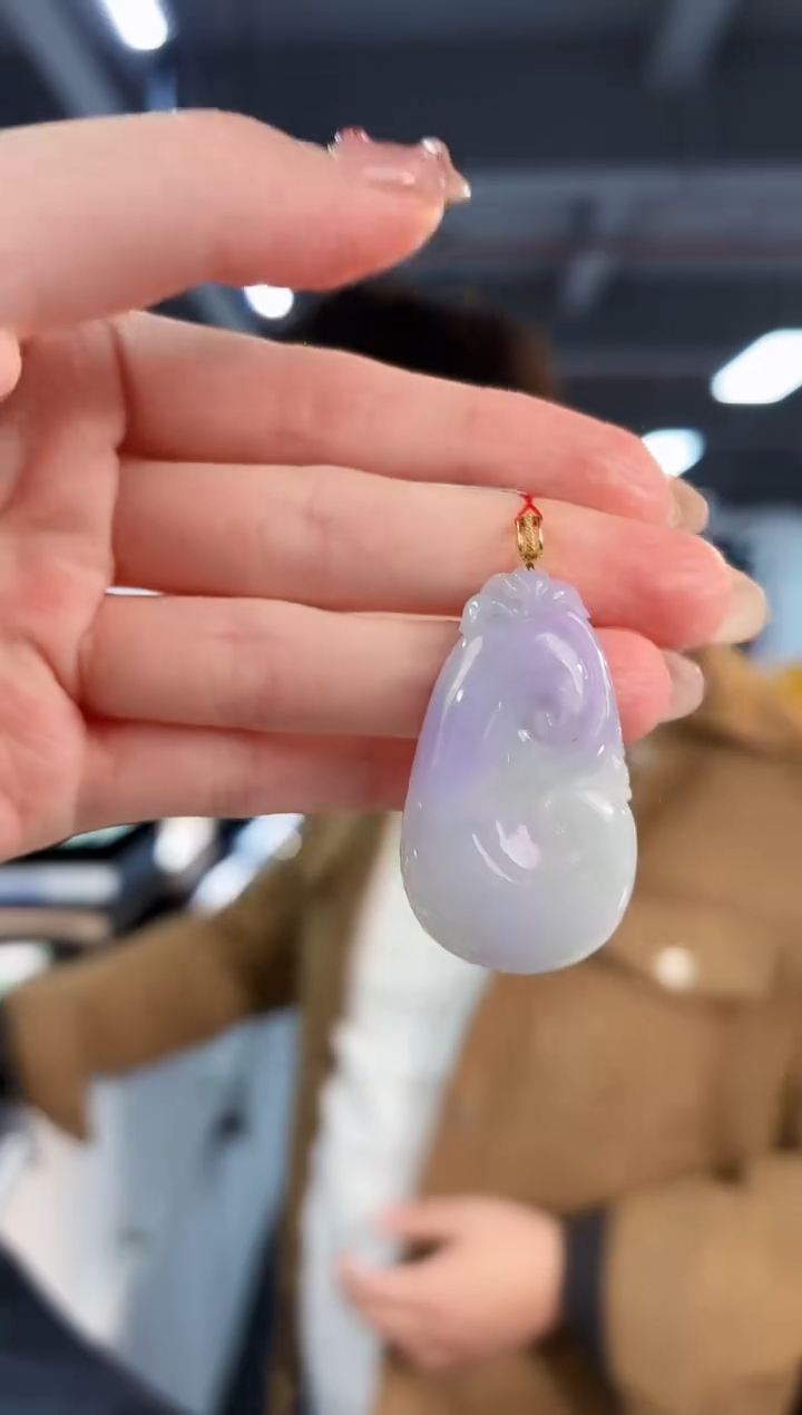 【闪购商品】翡翠颈饰18K金镶嵌缅料A货/支持复检/一件