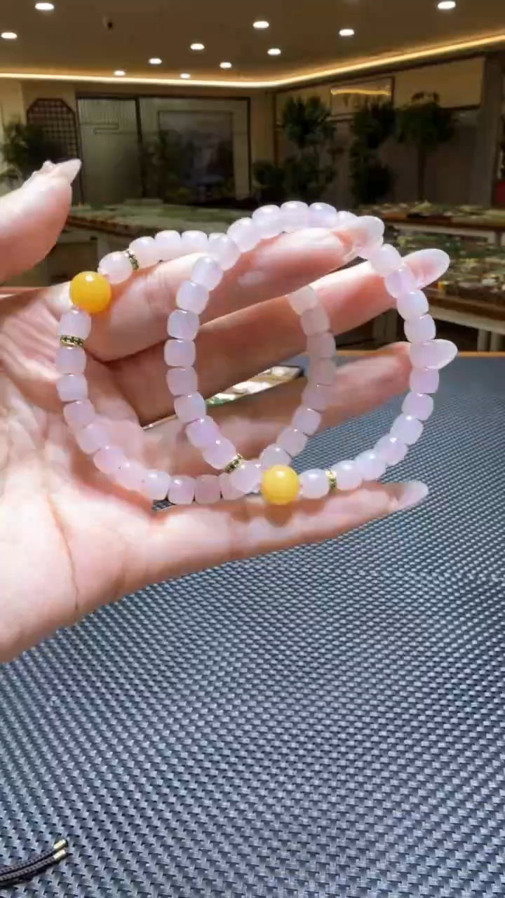 颈饰未镶嵌和田玉手串多样性发一