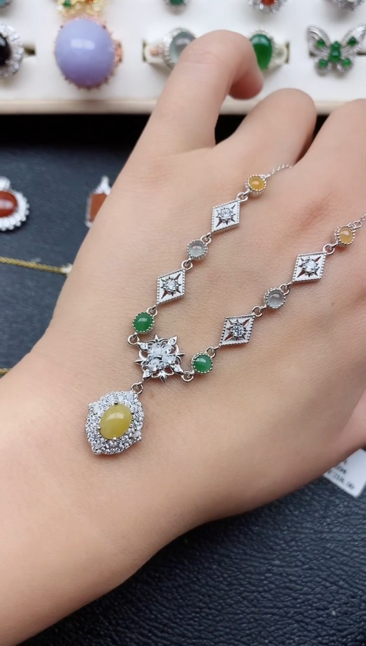 【闪购商品】翡翠戒指银S925镶嵌11111