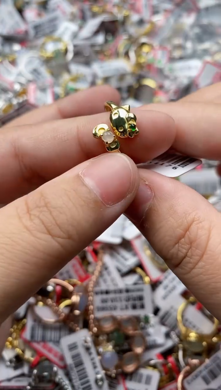 【闪购商品】翡翠戒指银S925镶嵌44444---6