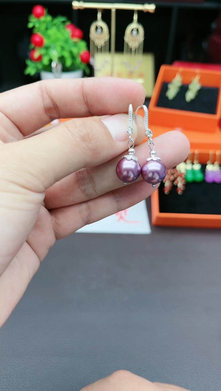 耳饰未镶嵌拼合珍珠（马贝珠）902000