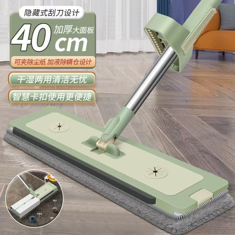 新款家用免手洗平板拖把干湿两用旋转拖把一拖净多功能墩布