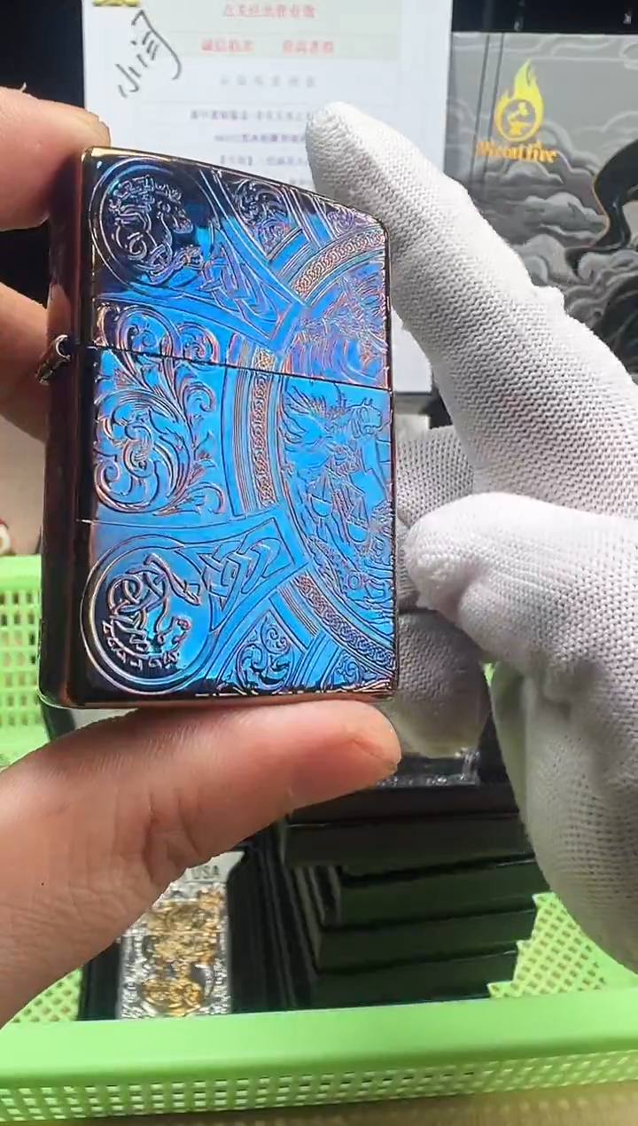 铜熏金烤蓝天启四骑士