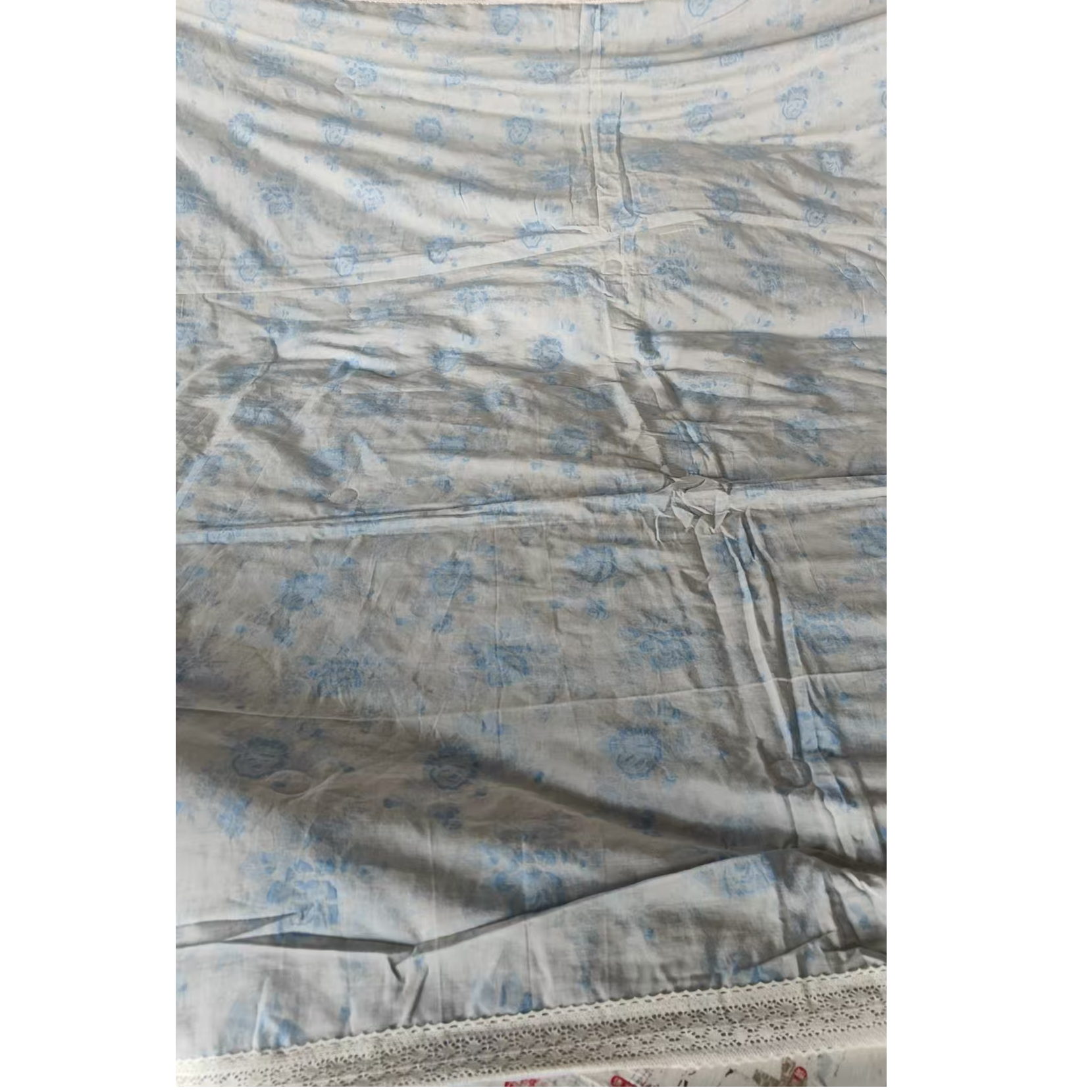 【京かわ会社】花边夏被200*230 蓝蝴蝶