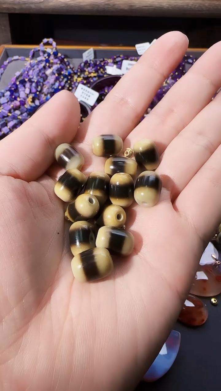 【闪购商品】玛瑙/玉髓一线药师单珠未镶嵌@多样性发其一