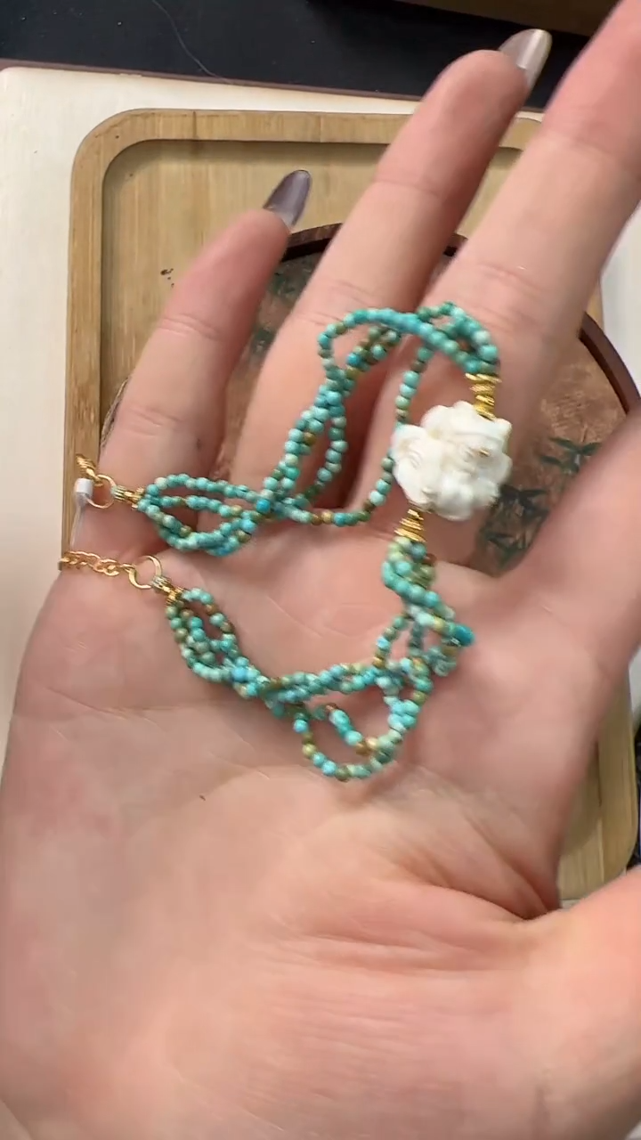 【闪购商品】绿松石手链银S925镶嵌LQ987 多样性发一件