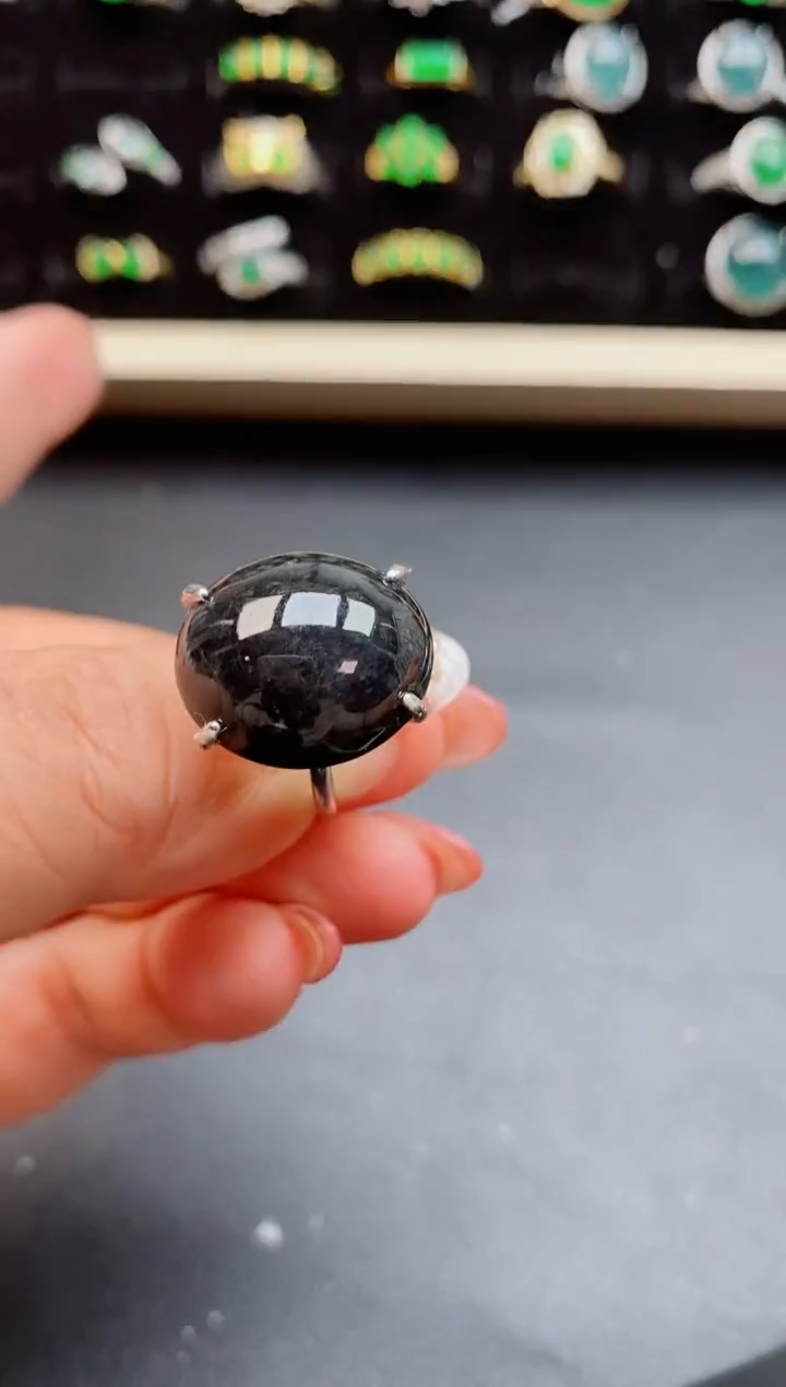 【闪购商品】翡翠戒指银S925镶嵌1212