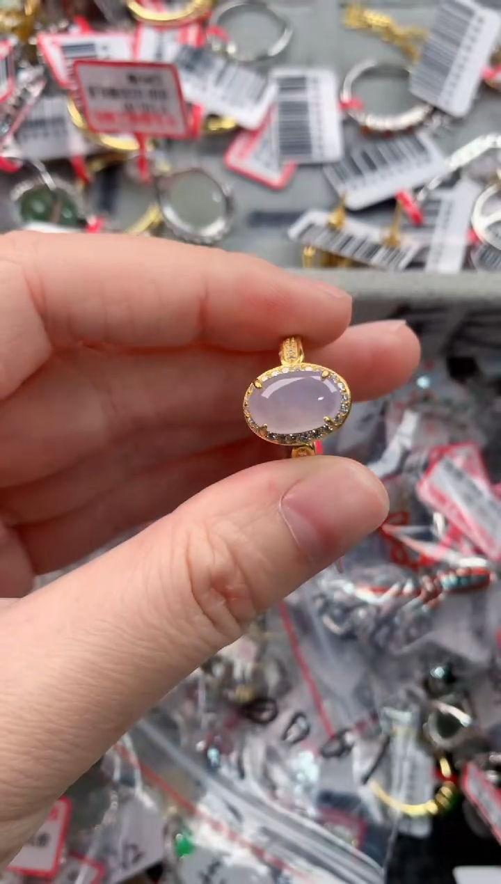 银S925镶嵌戒指翡翠111-----5