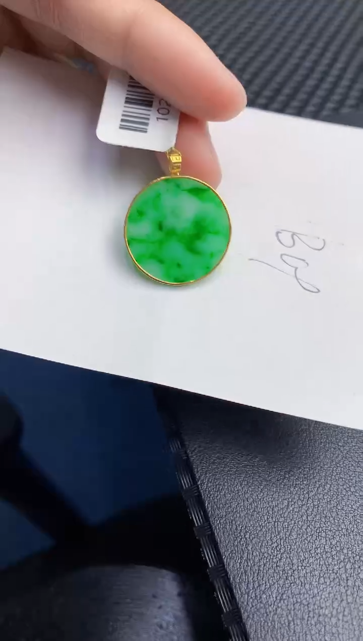 【闪购商品】翡翠颈饰18K金镶嵌000000000