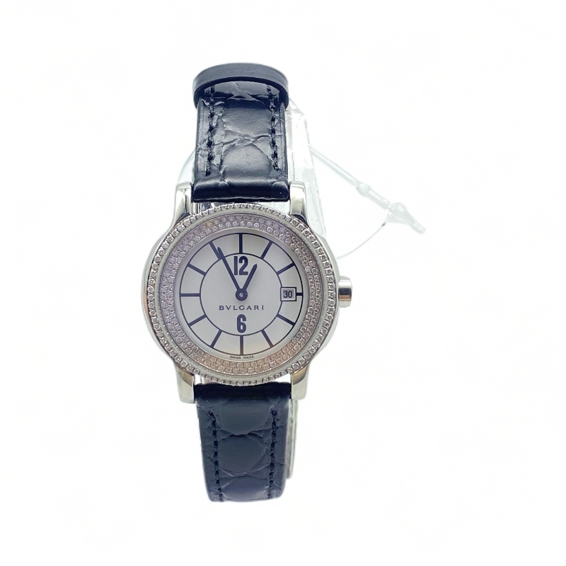 99新 BVLGARI/宝格丽 石英女表表径29mm SOLOTEPO系列/后镶钻