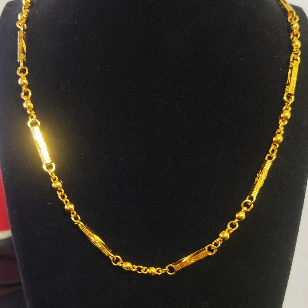 私人定制 典藏美丽首饰满天星节节高定制款黄项链 LS