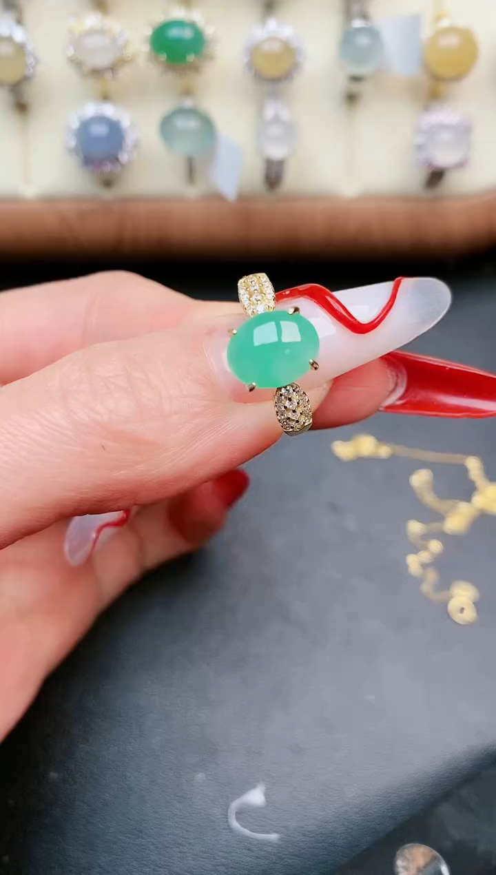 【闪购商品】翡翠戒指银S925镶嵌.....