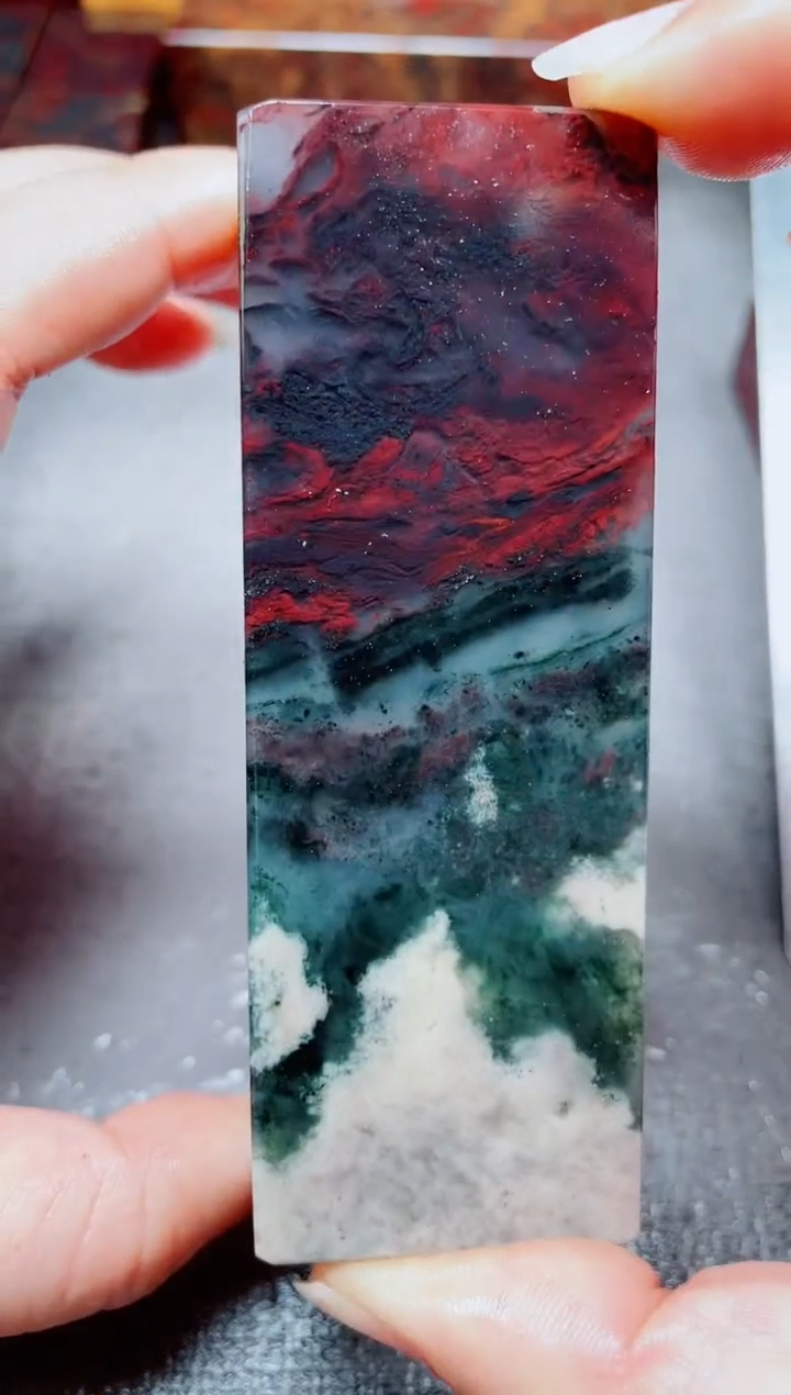 玉桂林鸡血玉素章--52