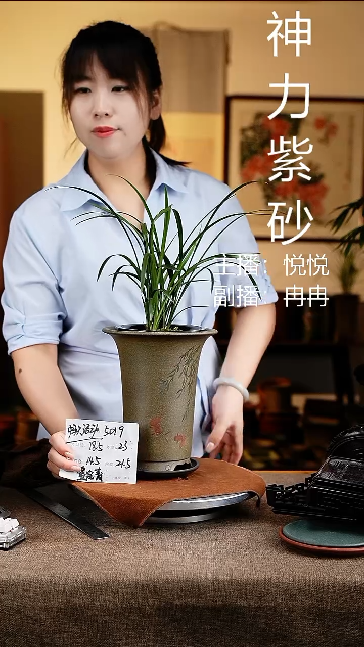 紫砂花盆花卉工艺5019+z