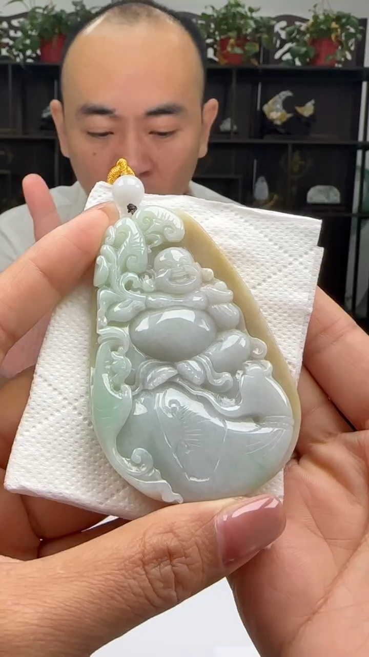 【闪购商品】翡翠颈饰未镶嵌天然翡翠A货吊坠