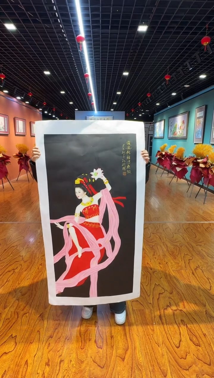 【闪购商品】国画孙桂国老师字画带亲笔合影证书11-80