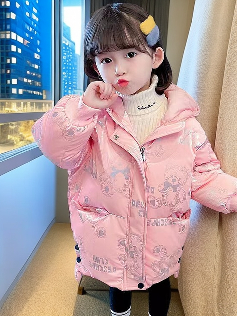 3号男女宝女童韩版新款休闲外套洋气加厚保暖秋冬加绒儿童免洗