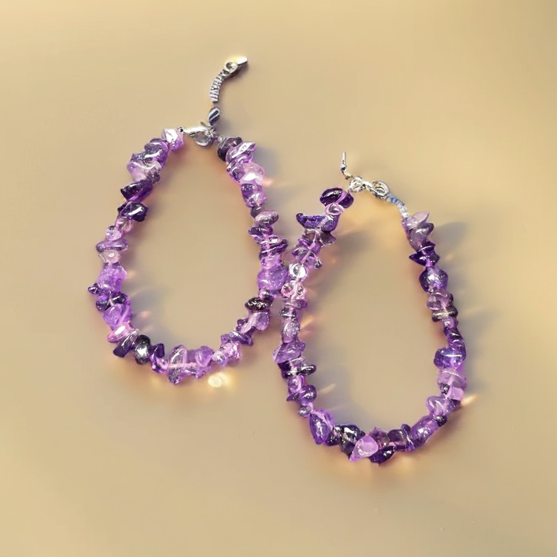 紫水晶随形精美手串赠礼盒合金(多样性发一个) C01-02