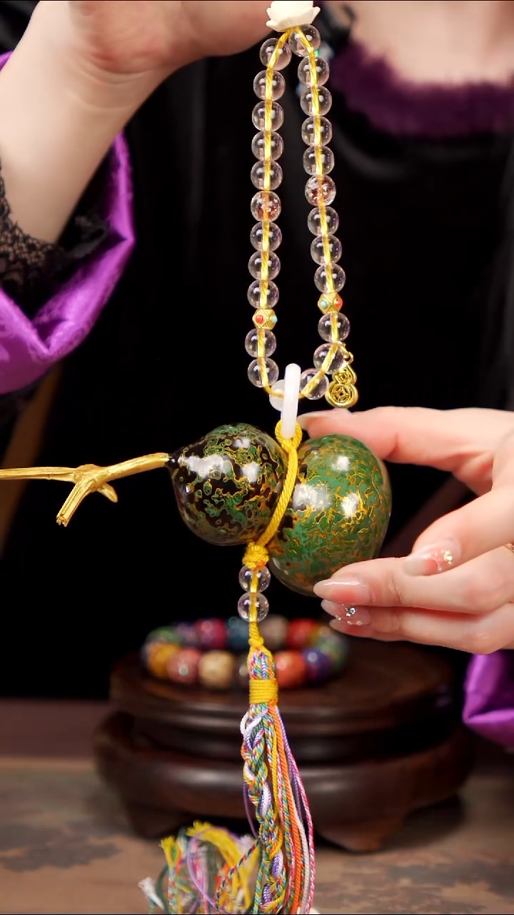 【闪购商品】34易林漂漆车挂手捻葫芦----168