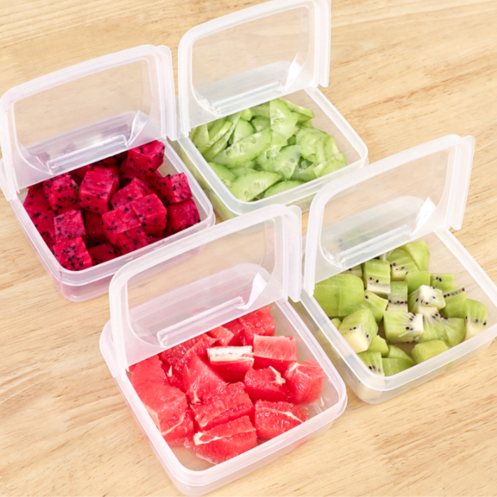 珊谷芝士盒食品级带盖分格收纳盒防潮大料储物盒