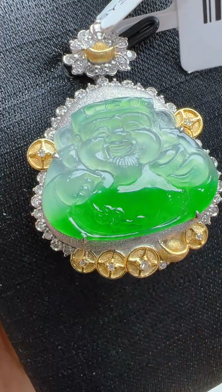 【闪购商品】翡翠吊坠(不含链)18K金镶嵌多样性团购发一件