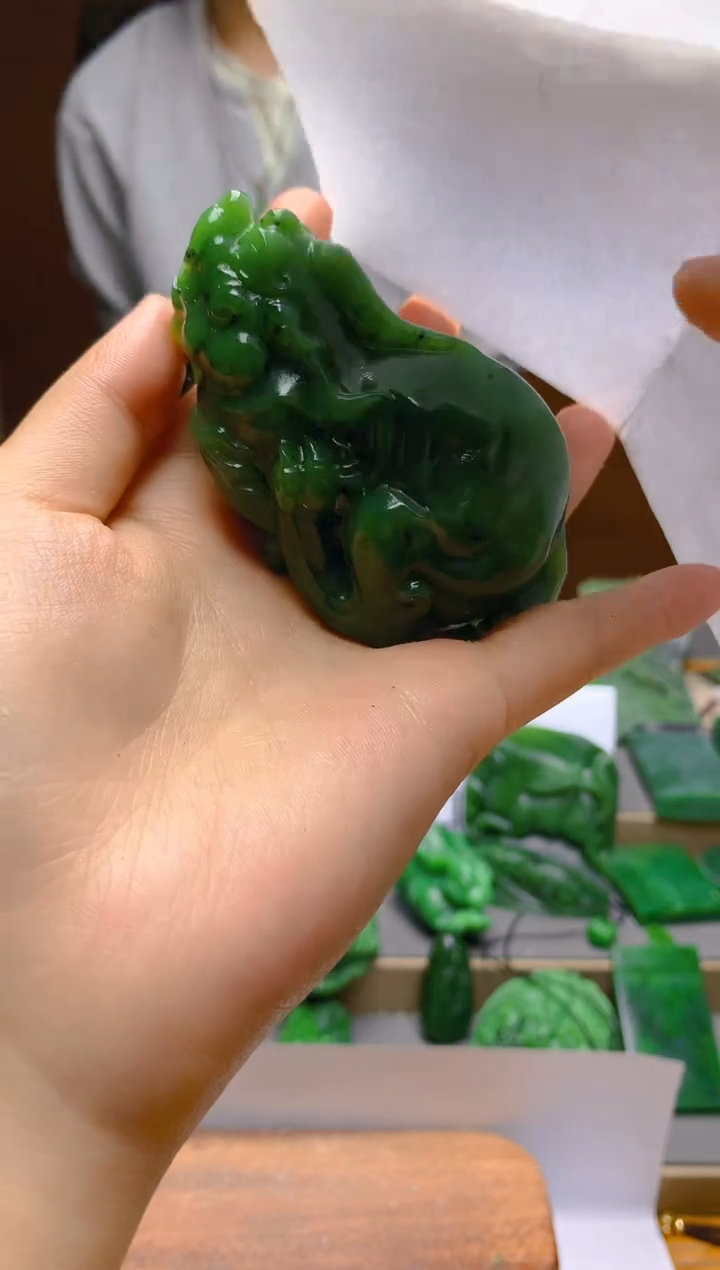 【闪购商品】和田玉（碧玉）把件未镶嵌1