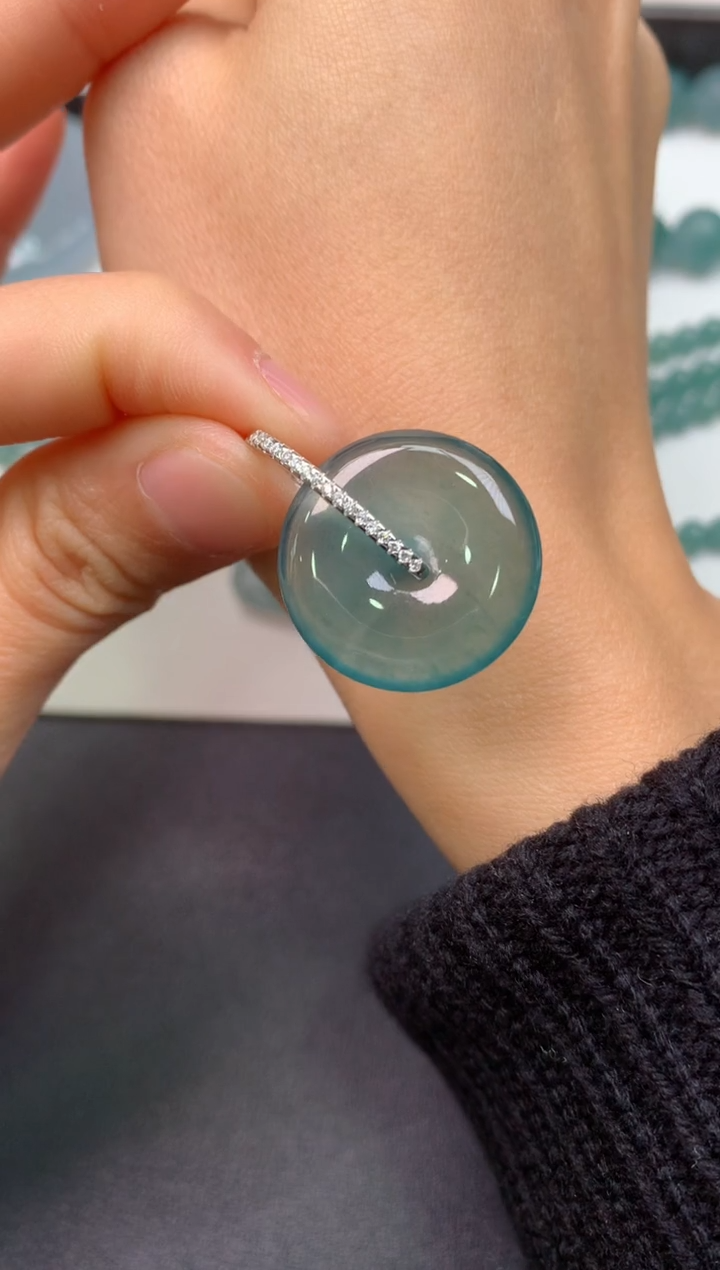 【闪购商品】翡翠颈饰银S925镶嵌0598868522