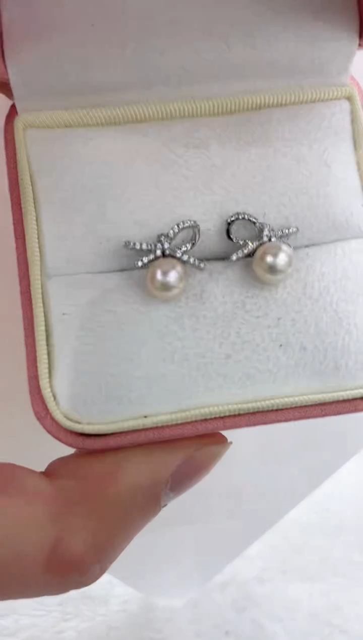 【闪购商品】海水珍珠耳饰银S925镶嵌海水珍珠耳饰