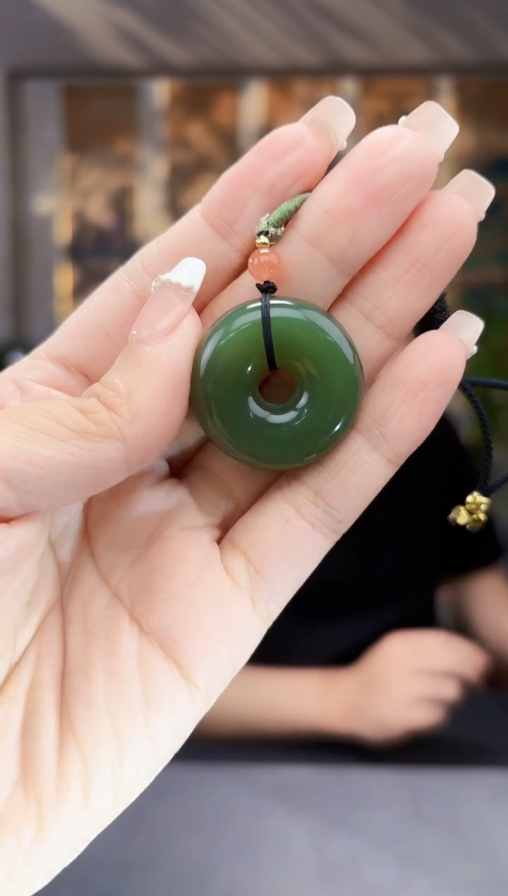 和田玉未镶嵌挂件拍一发一