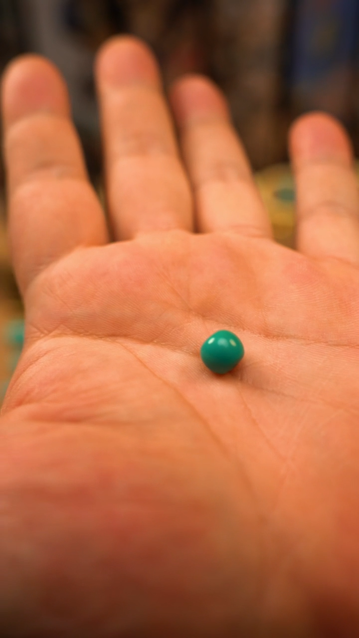 未镶嵌绿松石配饰8.6x7.6老邢