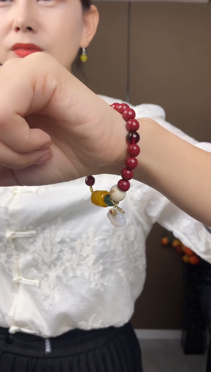 未镶嵌岫玉手链4