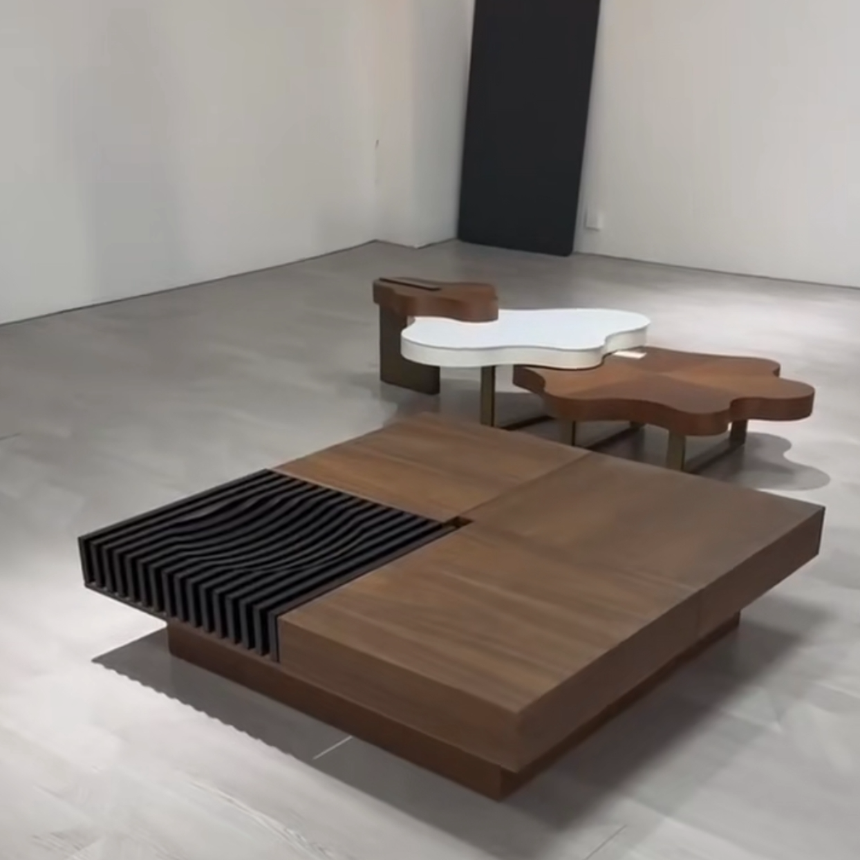 四方阵储物格茶几