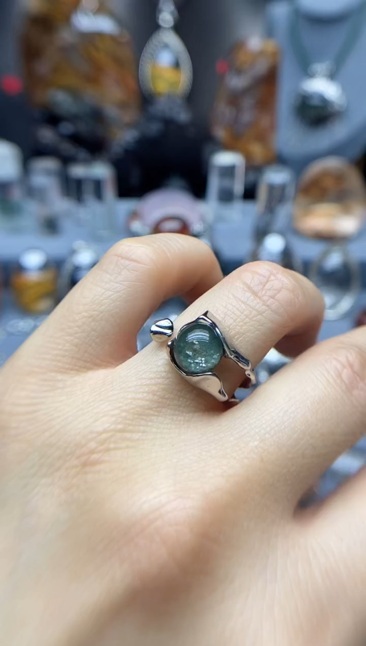 【闪购商品】水晶戒指银S925镶嵌水晶水晶