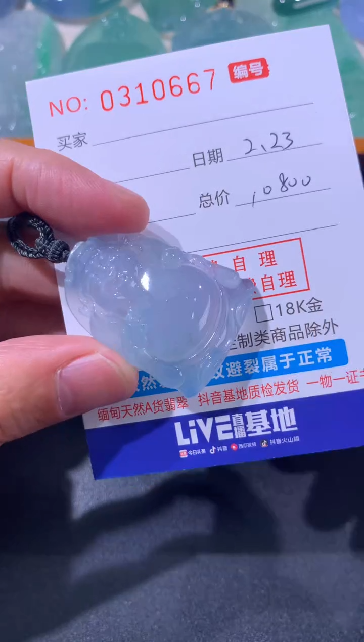 【闪购商品】翡翠颈饰未镶嵌天然A货翡翠