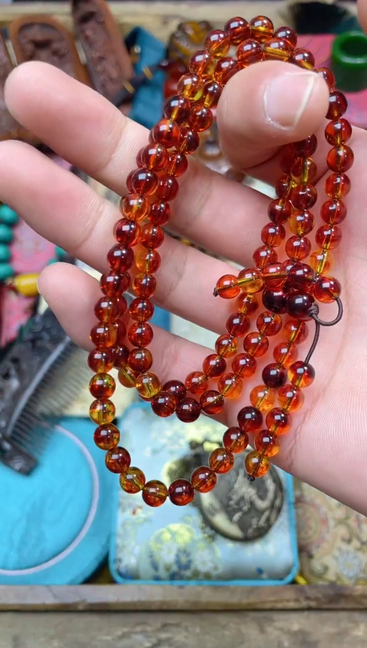 【闪购商品】血珀手链未镶嵌点击链接下单即可