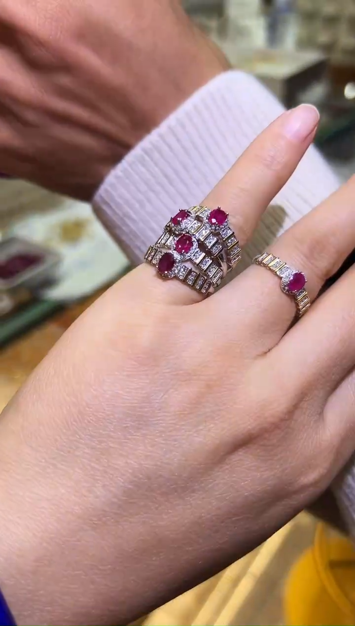 银S925镶嵌戒指红宝石1206m050多样性发其一