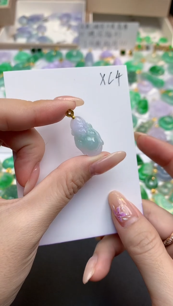 颈饰未镶嵌翡翠天然缅甸A货翡翠