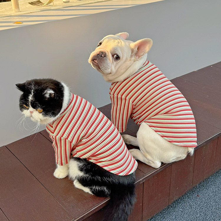 HeyElf法斗衣服雪纳瑞打底衫比熊泰迪秋冬衣服狗狗保暖衣宠物卫衣