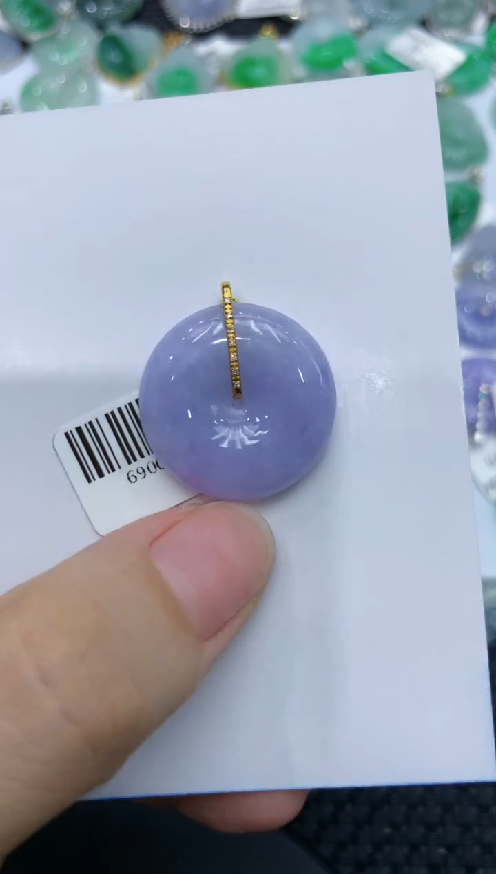 【闪购商品】翡翠颈饰18K金镶嵌111111111