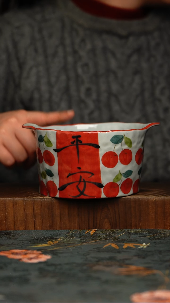 瓷片釉下彩手工手绘同款陶器