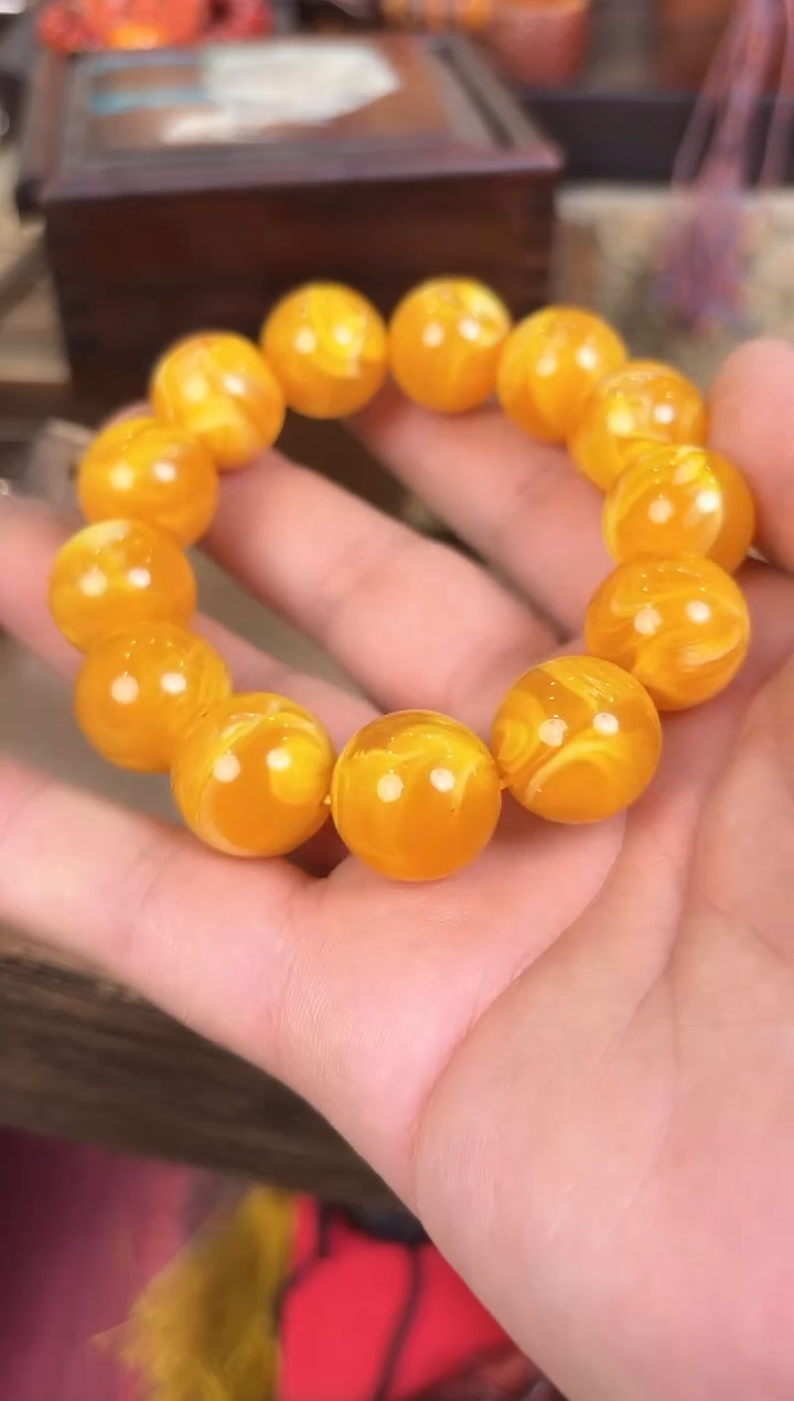 【闪购商品】蜜蜡手链未镶嵌浩最帅哈哈哈哈哈哈