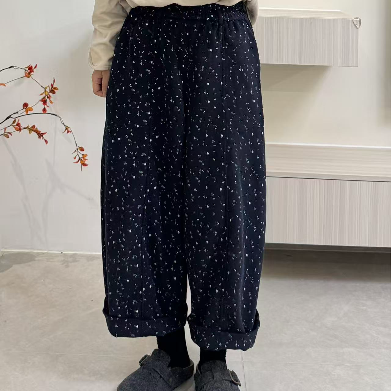 Z小码裤长86    3101【田野少女】加厚灯笼裤