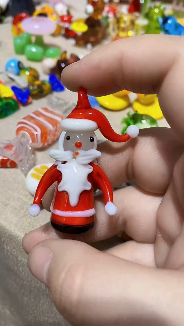 琉璃手工艺品特价圣诞老人