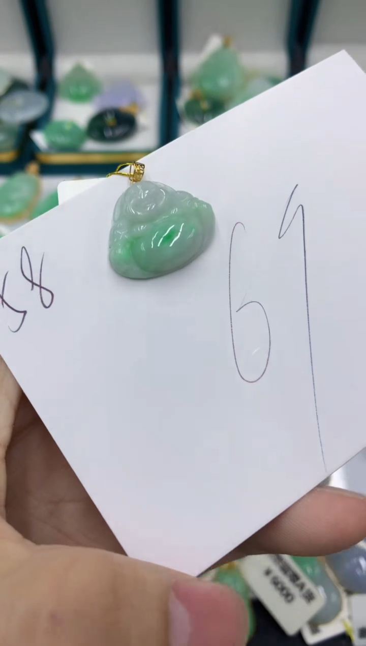 【闪购商品】翡翠颈饰18K金镶嵌号链接11111