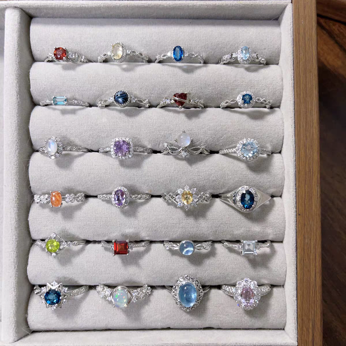 【直播间链接】天然水晶原创小众设计感戒指吊坠手链