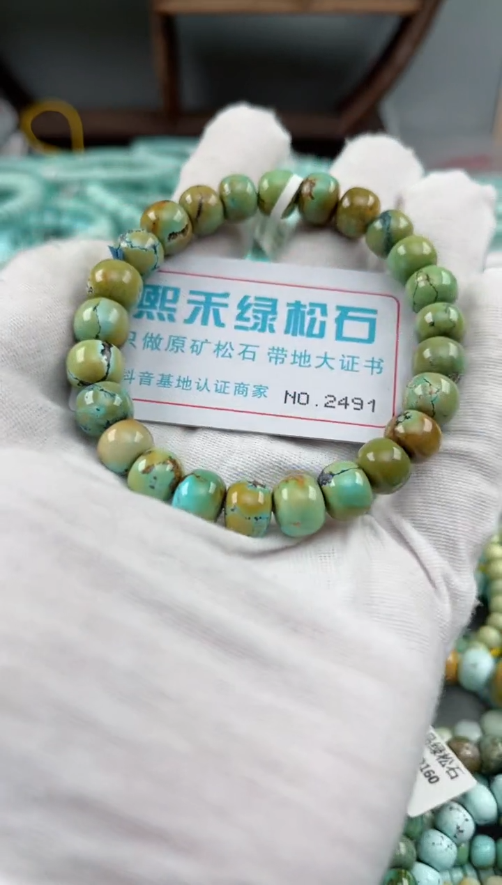 未镶嵌绿松石松石2491