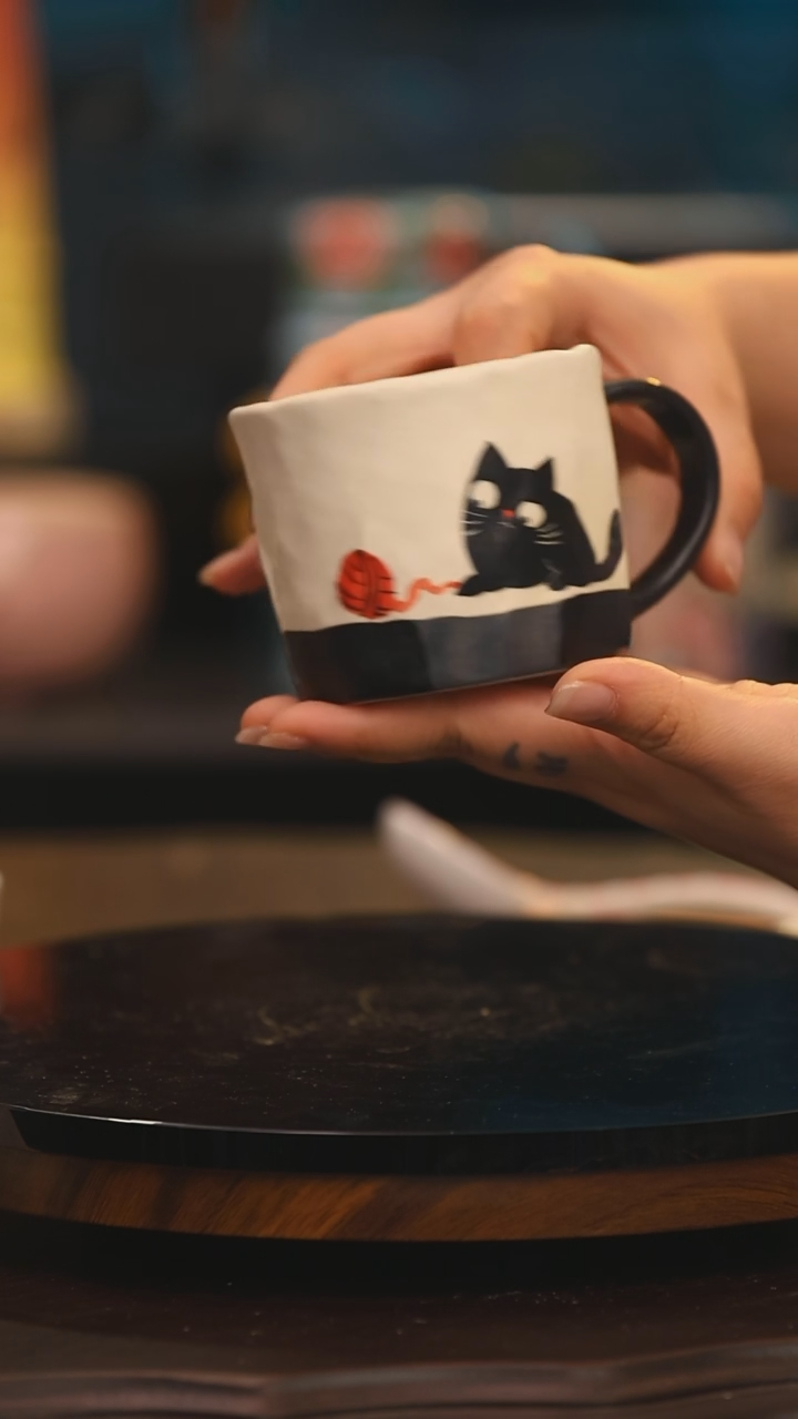 【闪购商品】杯子景德镇设计师釉下彩绘陶瓷