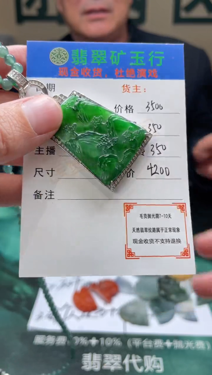 【闪购商品】翡翠颈饰银S925镶嵌-净货